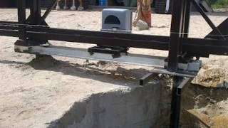 Купить сваи для ворот в Тихорецк. Заказать ворота на сваях под ключ от 21427 руб